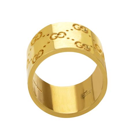 gold gucci icon ring|gucci icon 18k ring.